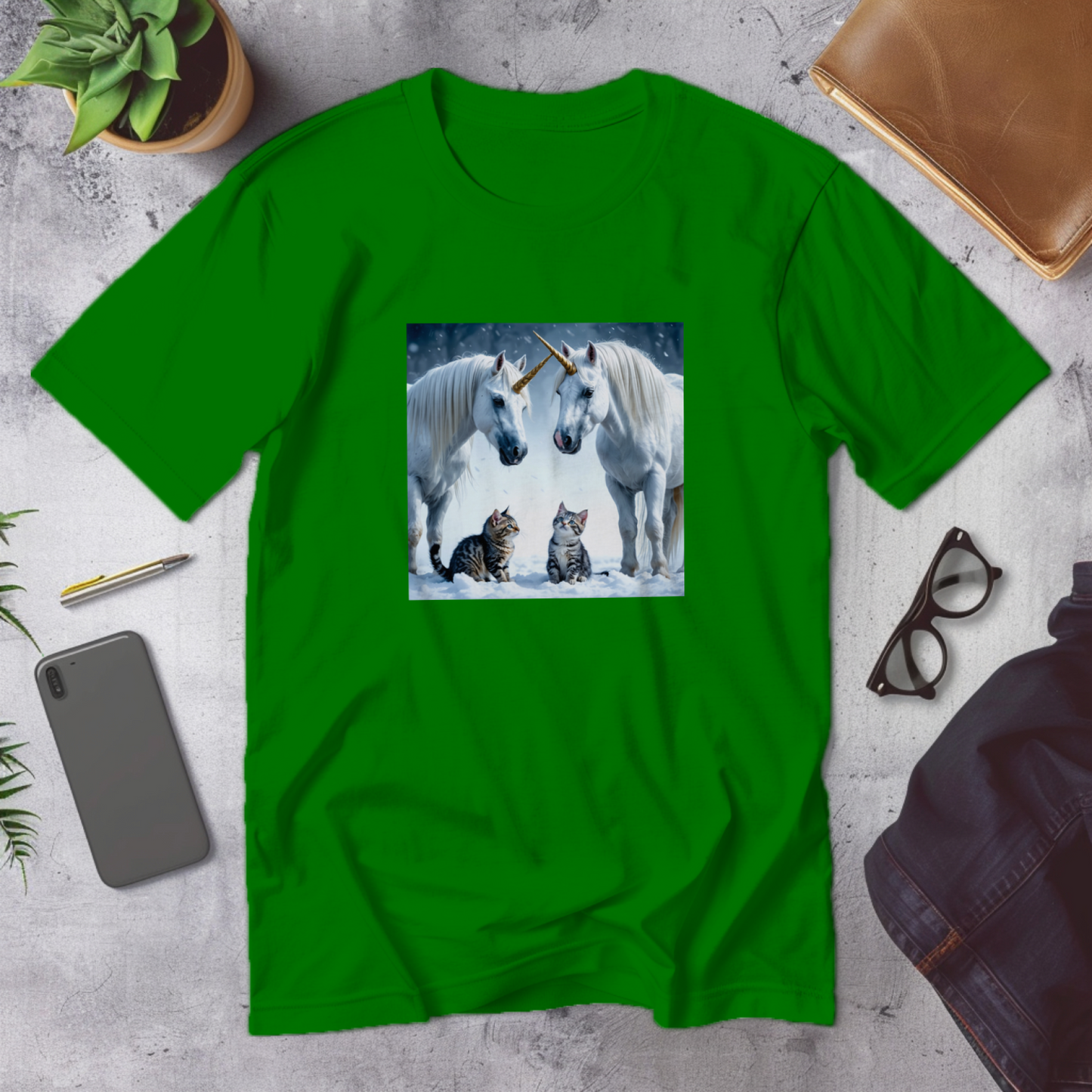 unicorn_and_cat_playdate_men's_t-shirt2