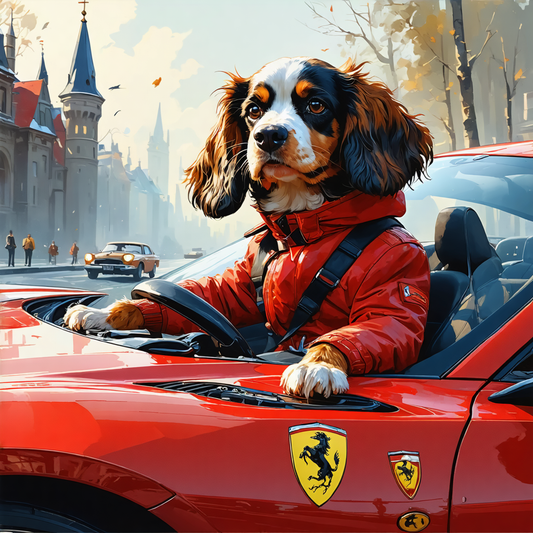 fun_ride_-_russian_spaniel_in_ferrari1