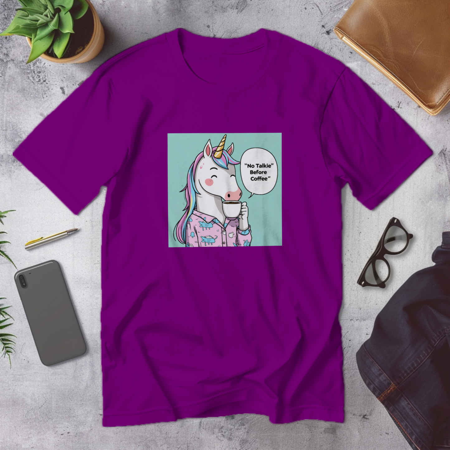 no_talkie_unicorn_coffee_pajama_tee2