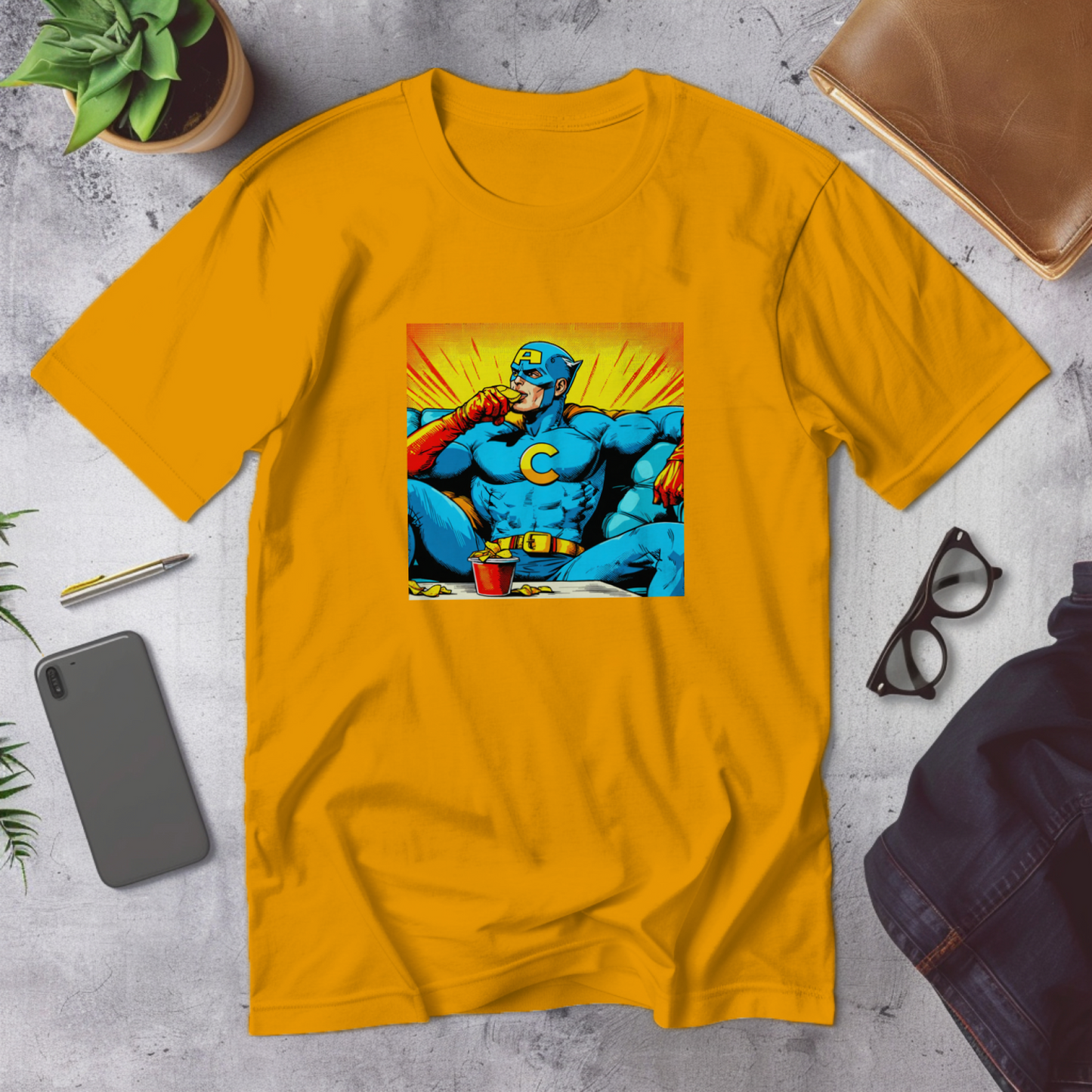 chill_hero_-_men's_comic_couch_potato_tee2