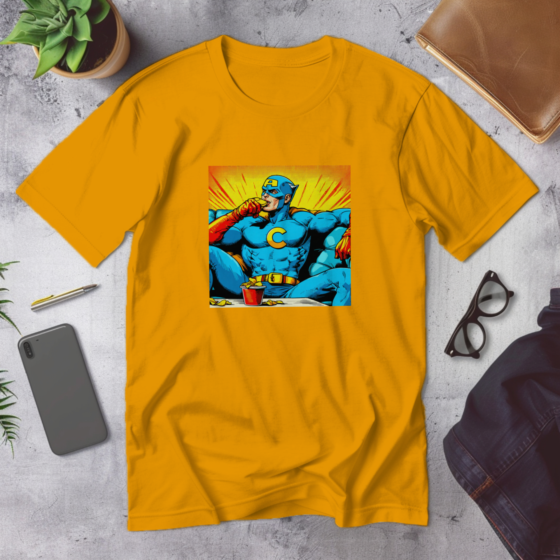 chill_hero_-_men's_comic_couch_potato_tee2