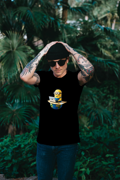 code-savvy_minion_globe-trotter_men's_t-shirt0